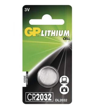 1 kom litijumska dugmićasta baterija CR2032 GP 3V/220 mAh