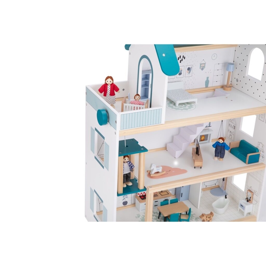 2Kids Toys - Drvena kućica za lutke Barbora