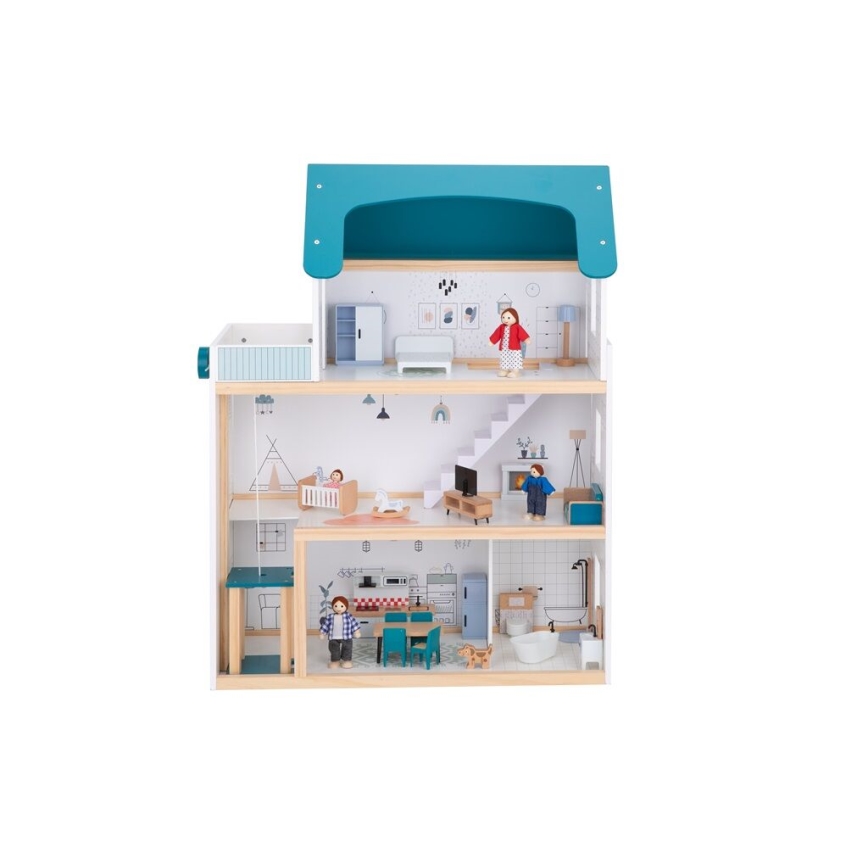 2Kids Toys - Drvena kućica za lutke Barbora