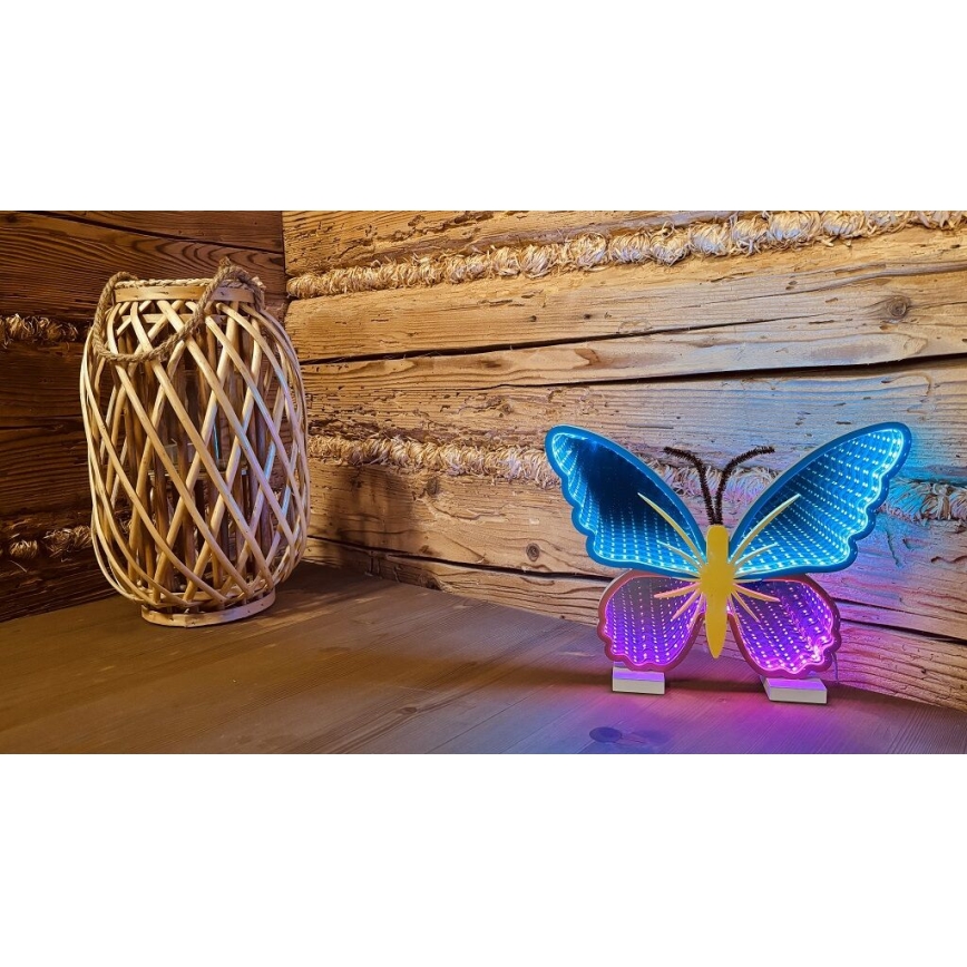 2Kids Toys - LED Neonska stona dekoracija LED/5W/USB leptir