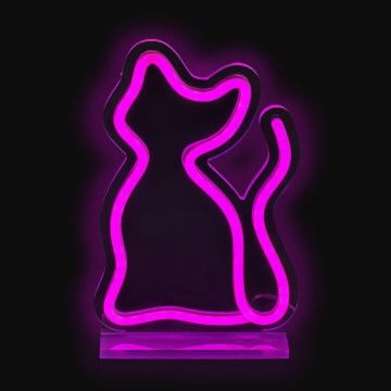 2Kids Toys - LED Neonska stona dekoracija LED/5W/USB mačka