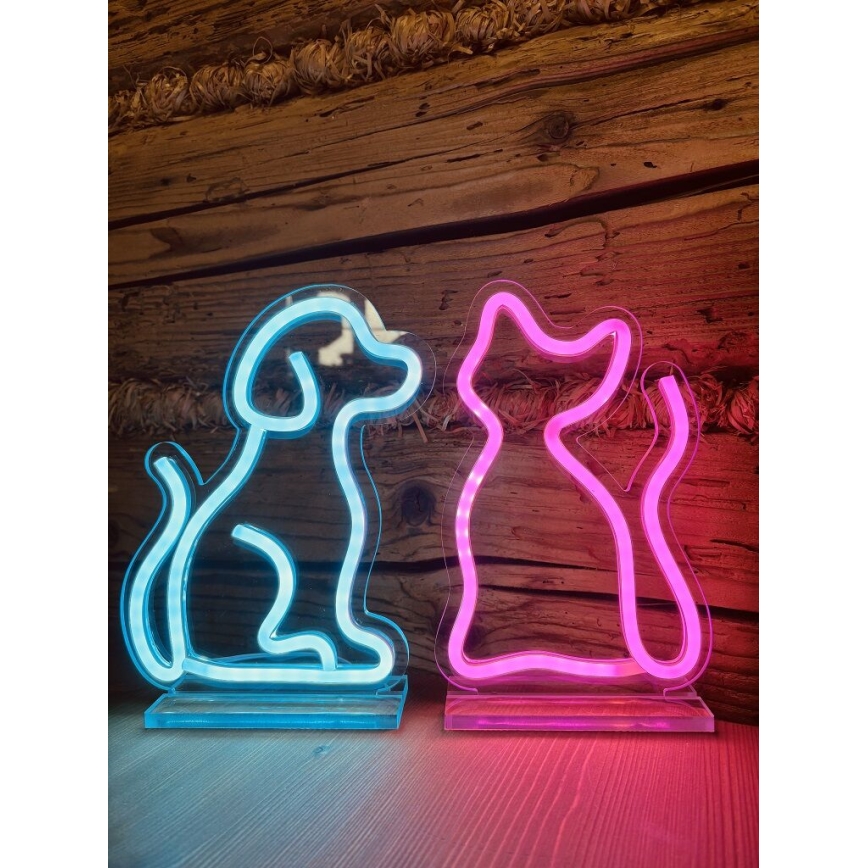 2Kids Toys - LED Neonska stona dekoracija LED/5W/USB mačka