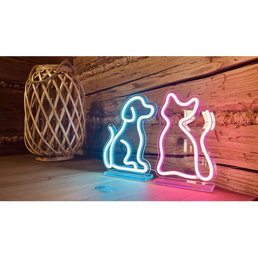 2Kids Toys - LED Neonska stona dekoracija LED/5W/USB mačka