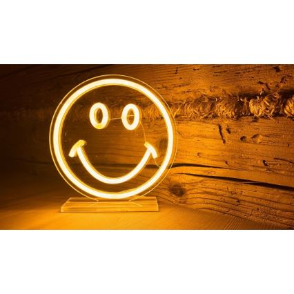 2Kids Toys - LED Neonska stona dekoracija LED/5W/USB smajlić