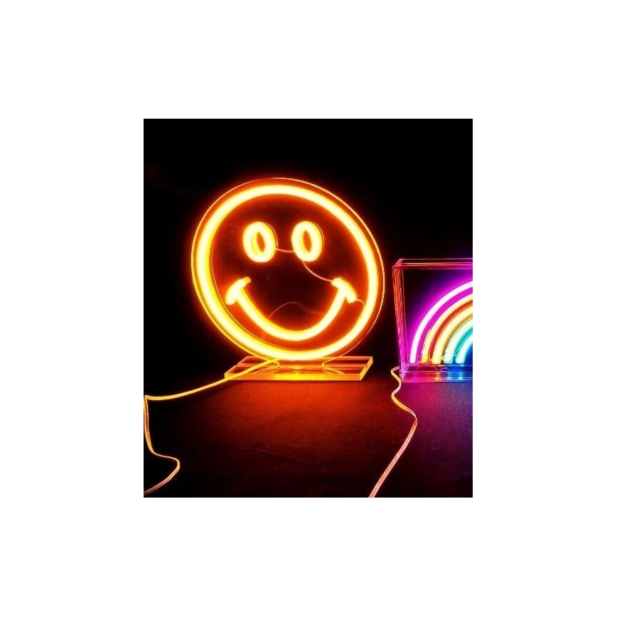 2Kids Toys - LED Neonska stona dekoracija LED/5W/USB smajlić