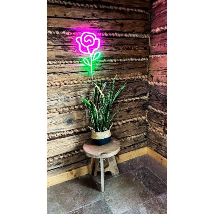2Kids Toys - LED Neonska zidna dekoracija LED/5W/USB ruža