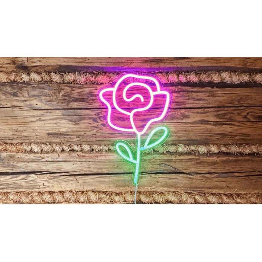 2Kids Toys - LED Neonska zidna dekoracija LED/5W/USB ruža