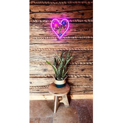 2Kids Toys - LED Neonska zidna dekoracija LED/5W/USB srce