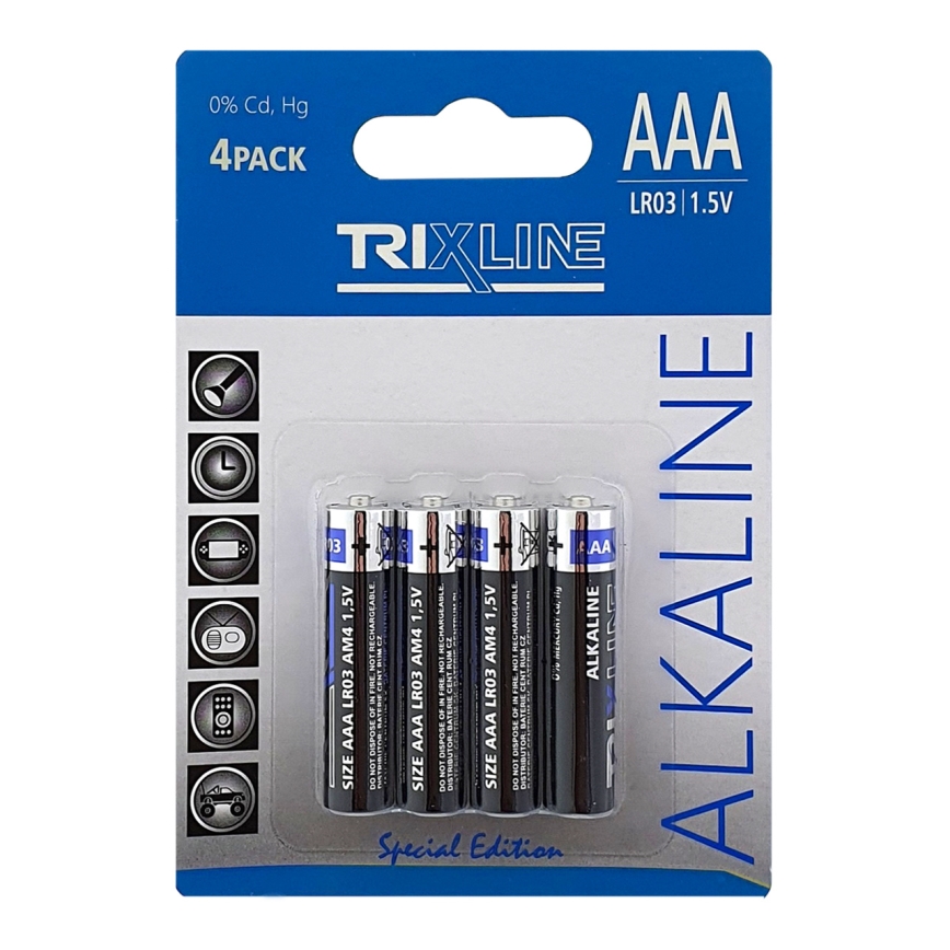 4 kom Alkalne baterije AAA 1,5V
