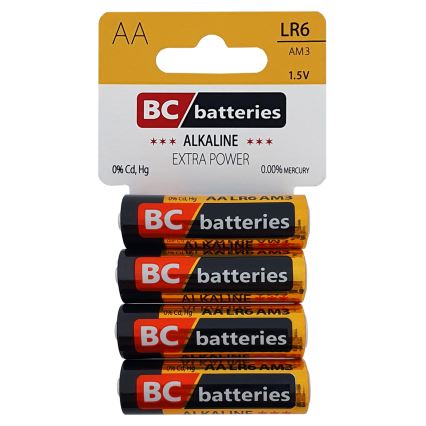 4 kom Alkalne baterije EXTRA POWER AA 1,5V