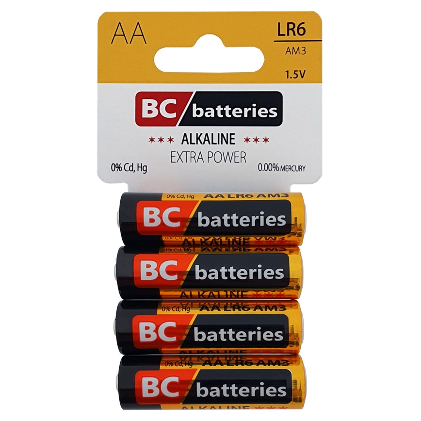 4 kom Alkalne baterije EXTRA POWER AA 1,5V