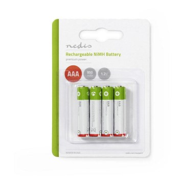 4 kom Punjive AAA baterije Ni-MH/1.2V/950mAh