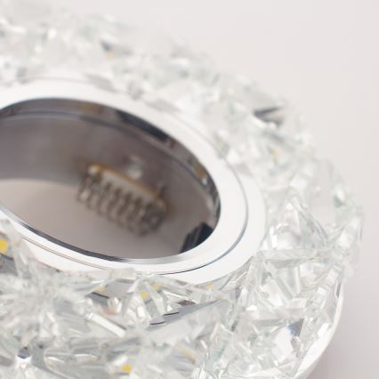 Emithor 71094 - LED ugradno plafonsko svetlo CRYSTAL FIX 1xGU10/50W + LED/3W STRIPE