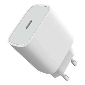 Adapter za brzo punjenje Power Delivery 20W USB-C bela