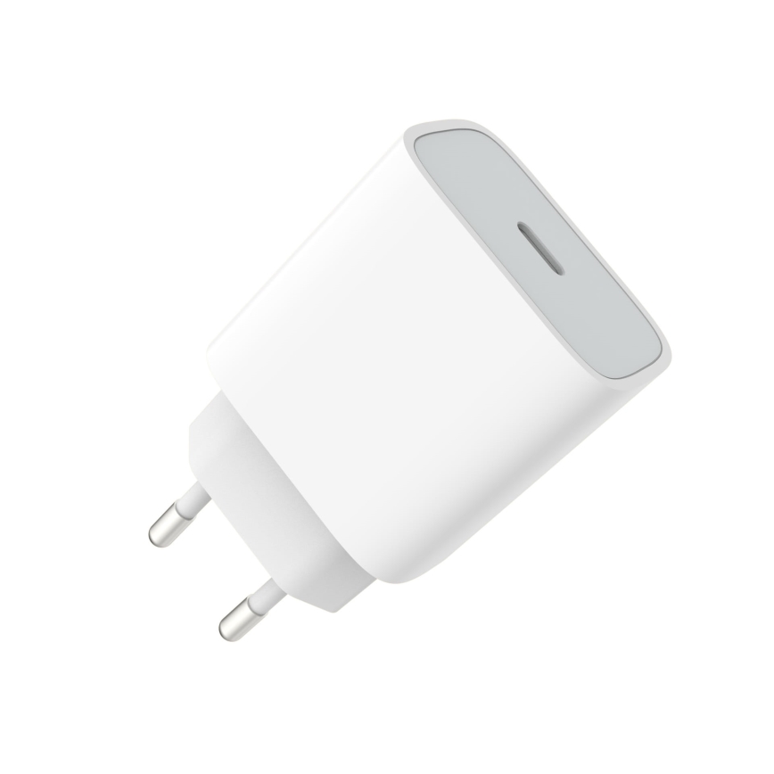 Adapter za brzo punjenje Power Delivery 20W USB-C bela