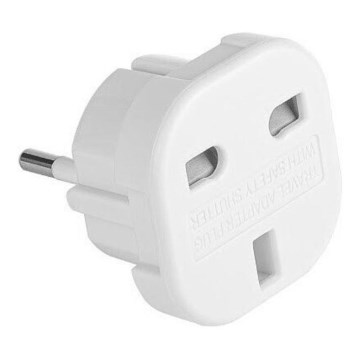 Adapter za putovanje UK/EU 230V bela