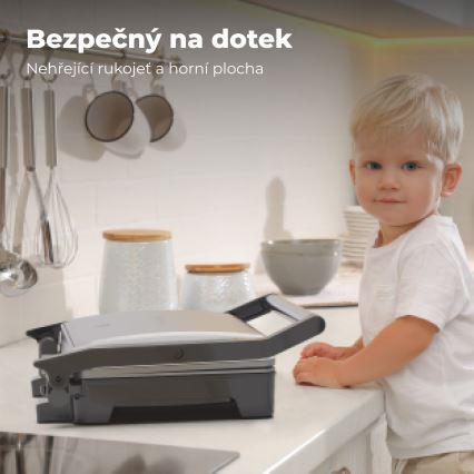 AENO - Kontaktni roštilj 2000W/230V