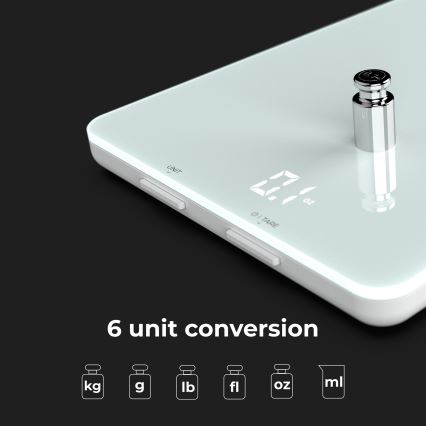 AENO - Pametna kuhinjska vaga 3xAAA Bluetooth