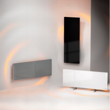 AENO - Pametni električni infrared panel sa LED ekran 700W timer/termostat IP44 Wi-fi crno