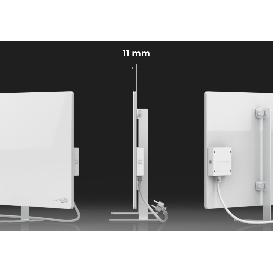 AENO - Pametni električni infrared panel 700W timer/termostat IP44 Wi-fi bela
