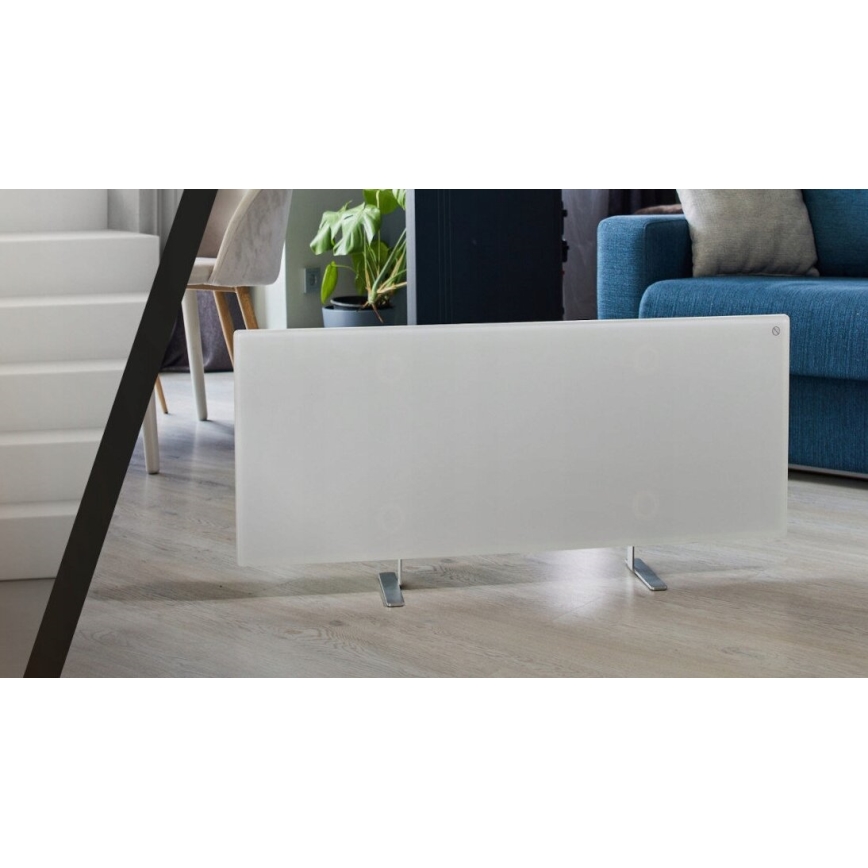 AENO - Pametni električni infrared panel sa LED ekran 700W timer/termostat IP44 Wi-fi bela