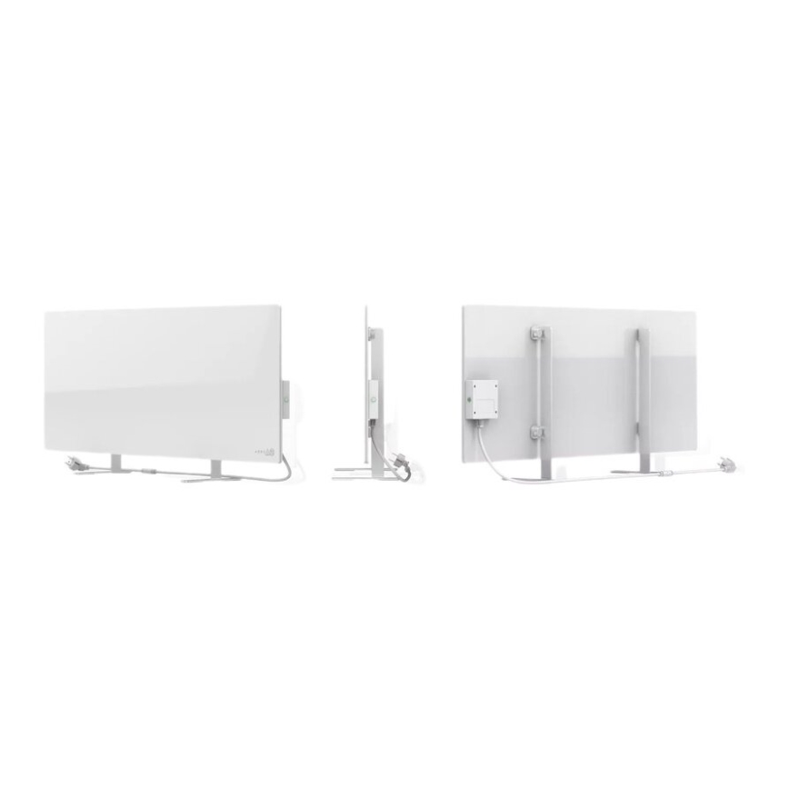 AENO - Pametni električni infrared panel sa LED ekran 700W timer/termostat IP44 Wi-fi bela