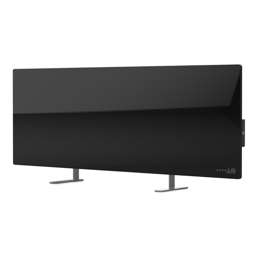 AENO - Pametni električni infrared panel sa LED ekran 700W timer/termostat IP44 Wi-fi crno