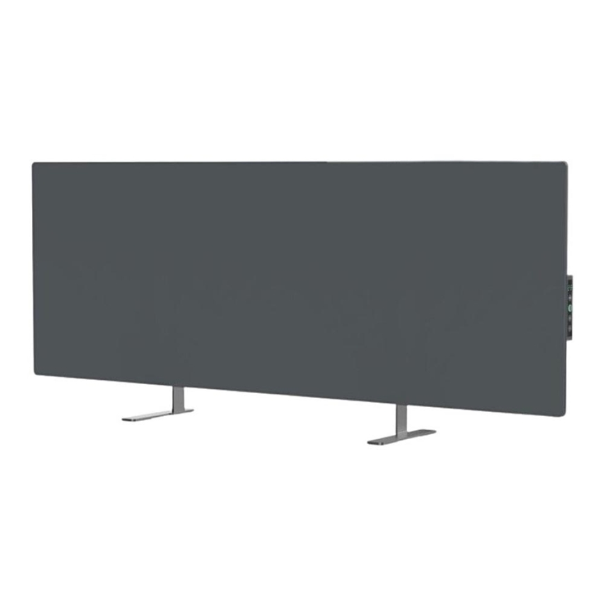 AENO - Pametni električni infrared panel sa LED ekran 700W timer/termostat IP44 Wi-fi sivo