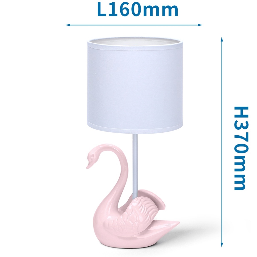 Aigostar - Dečija lampica 1xE14/40W/230V labud roze