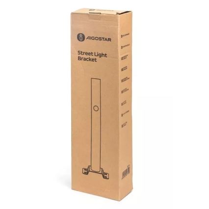 Aigostar - Držač za uličnu lampu 48,9 cm, crne boje