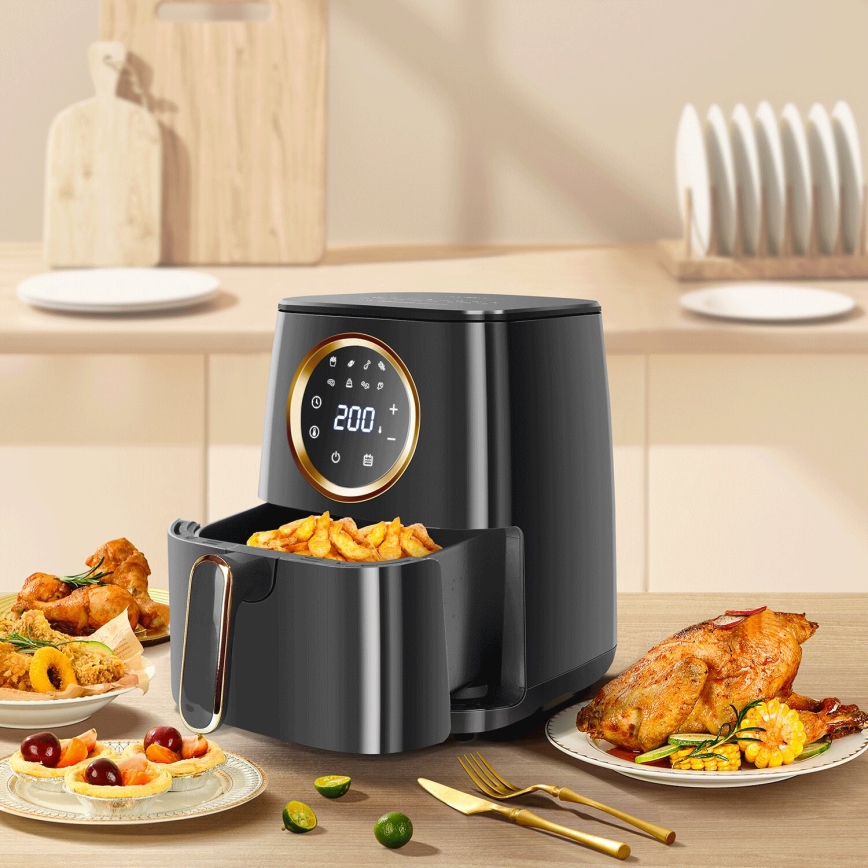 Aigostar - Friteza na vrući vazduh 1400W/230V 4,2l crno