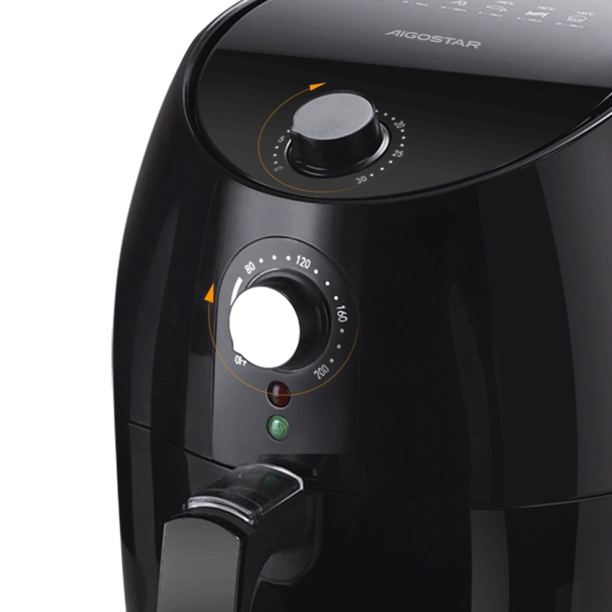Aigostar - Friteza na vrući vazduh 1500W/230V 3,5l crno