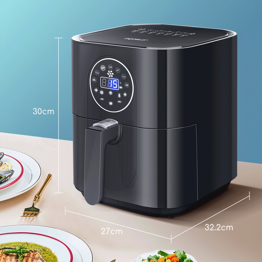 Aigostar - Friteza na vrući vazduh 1500W/230V 3,5l crno