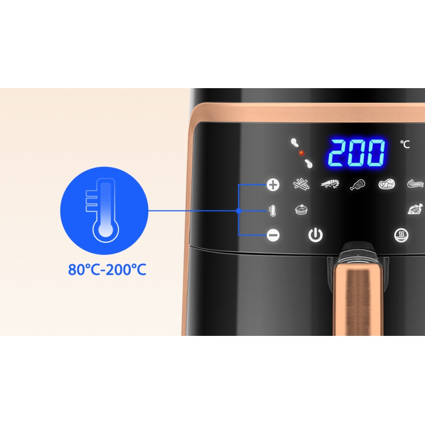 Aigostar - Friteza na vrući vazduh 7l 1900W/230V