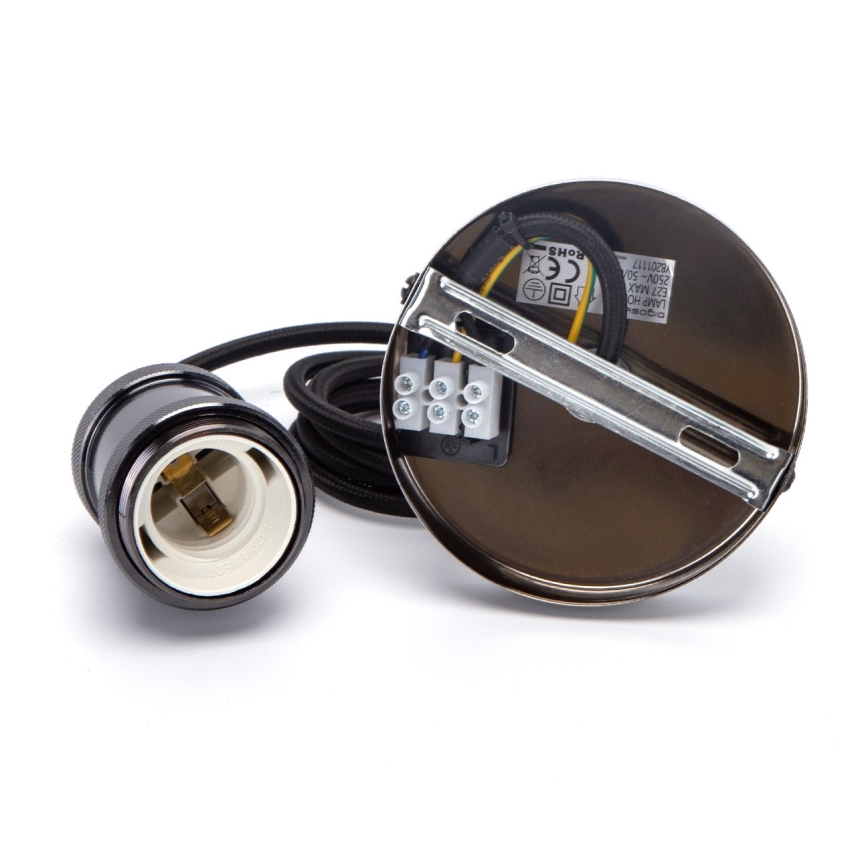 Aigostar - Kabl za napajanje 1xE27/60W/230V Antracit