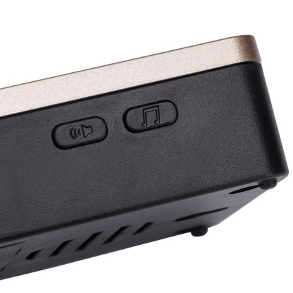 Aigostar - KOMPLET 2x bežična zvona 3xAA/12V IP44 crne boje