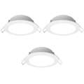 Aigostar - KOMPLET 3x LED ugradno svetlo za kupatilo LED/4,8W/230V IP65 belo