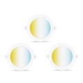 Aigostar - Komplet 3x prigušiva LED ugradna stropna svetiljka MESH LED/6W/230V 2700K-6500K prečnik 11,5 cm
