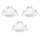 Aigostar - KOMPLET 3x ugradno LED svetlo LED/5W/230V 6500K prečnik 8,5 cm belo