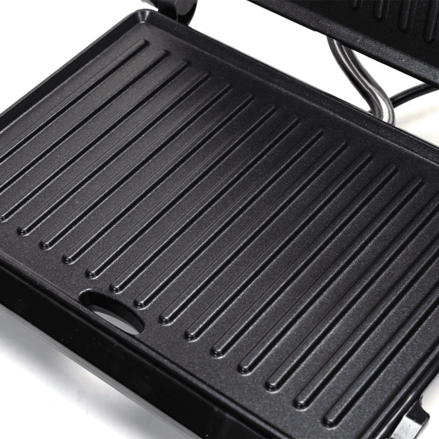 Aigostar - Kontaktni roštilj 1000W/230V crno/krom