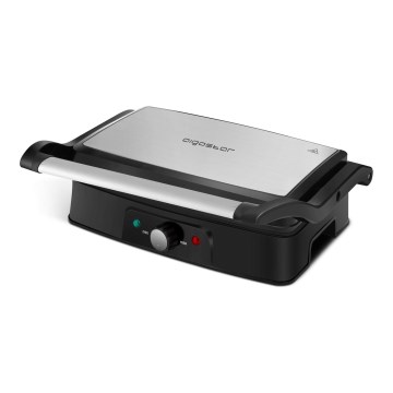 Aigostar - Kontaktni roštilj 1500W/230V krom/crno