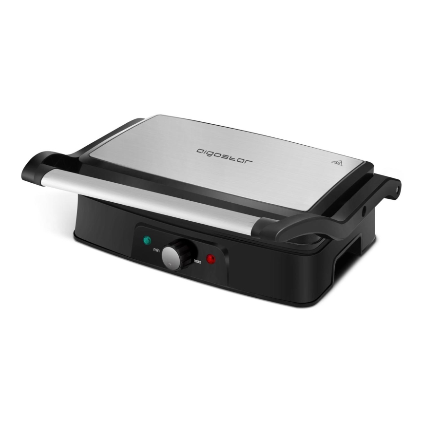 Aigostar - Kontaktni roštilj 1500W/230V krom/crno