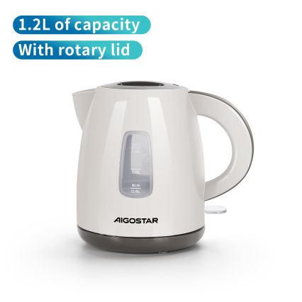 Aigostar - Kuvalo za vodu 1,2l 2200W/230V bež