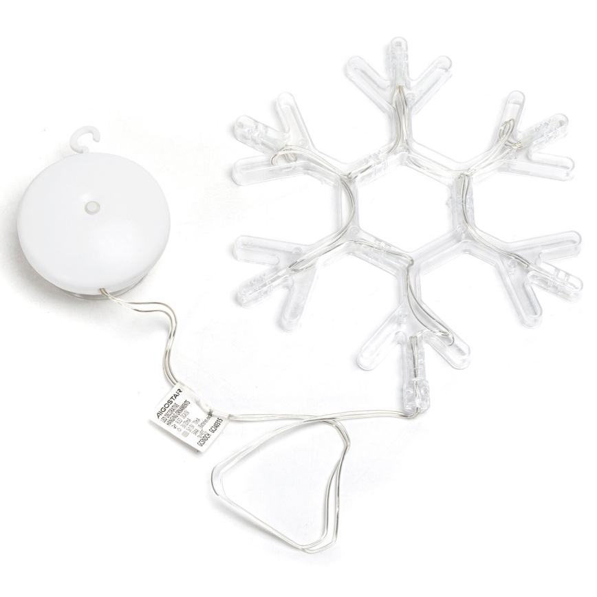 Aigostar - LED Božićna dekoracija LED/3xAAA topla bela pahuljica 19cm