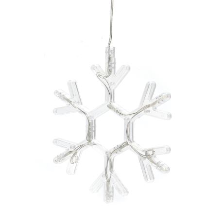 Aigostar - LED Božićna dekoracija LED/3xAAA topla bela pahuljica 19cm