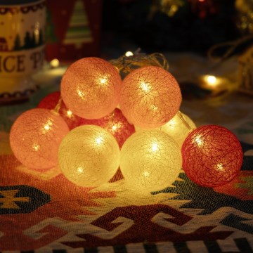 Aigostar - LED božićna girlanda 10xLED/3xAA 2m toplo bela