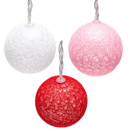 Aigostar - LED božićna girlanda 10xLED/3xAA 2m toplo bela