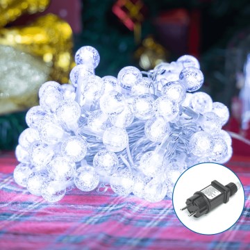Aigostar - LED Božićne spoljašnje lampice 100xLED/8 funkcije 13m IP44 hladna bela