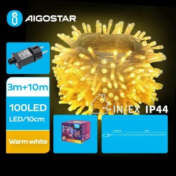 Aigostar - LED Božićne spoljašnje lampice 100xLED/8 funkcije 13m IP44 topla bela