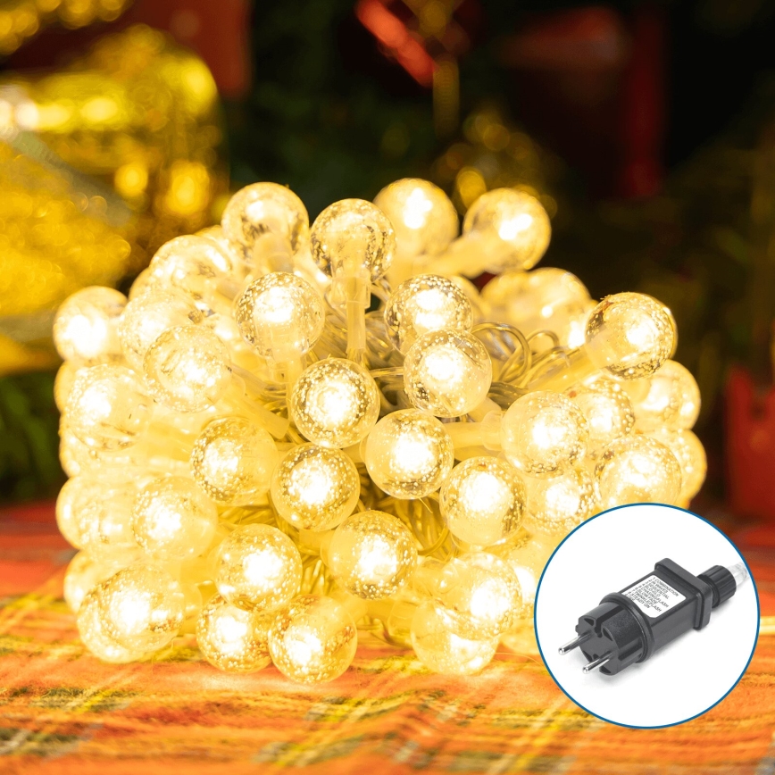 Aigostar - LED Božićne spoljašnje lampice 100xLED/8 funkcije 13m IP44 topla bela